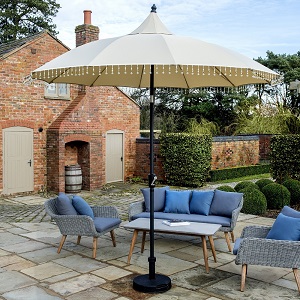 Carrousel 2.7m Parasol - Cream | Local Delivery Only